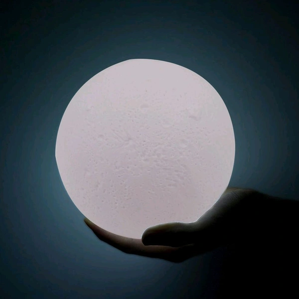 Moon Night Lamp with Plastic Stand Night Lamp for Bedroom