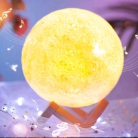Moon Light / Lamp Color Changing Sensor Touch Crystal Ball Night RGM Lamp with Stand