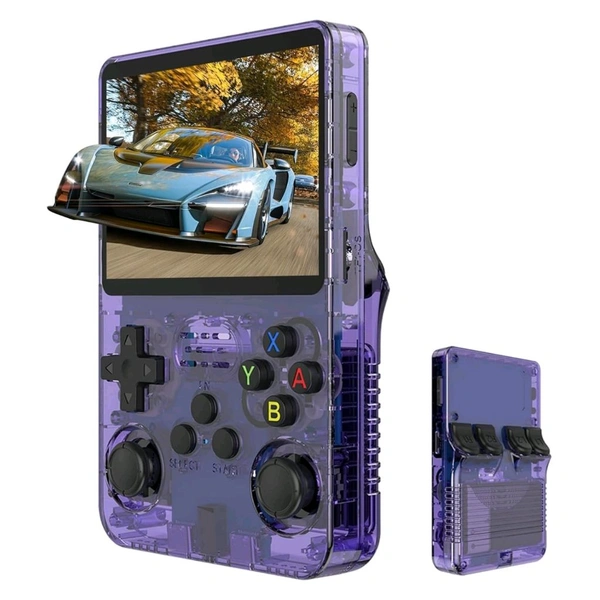 New R36S Retro Handheld Video Game Console 3.5 inch Retro Handheld Video Games Consoles Built-in Rechargeable Battery Portable Style Preinstalled Hand Held Game Consoles (Multicolour) - 