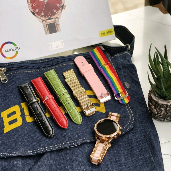 First Time In Ever 7 In 1 Gen 9 Edition Smartwatch With 7 Awesome Quality Straps, Bluetooth Calling, Customized Watch Face 
 - 3 Months Cybzone Warranty