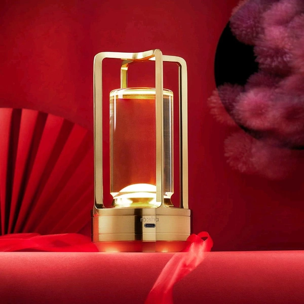 Crystal Lantern Table Lamp β Rechargeable & Cordless LED Light (1 Pc) Perfect for Restaurants, Bedrooms, Outdoor Spaces & More