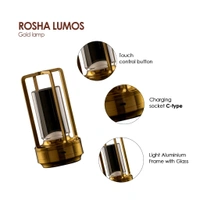 Crystal Lantern Table Lamp β Rechargeable & Cordless LED Light (1 Pc) Perfect for Restaurants, Bedrooms, Outdoor Spaces & More