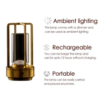 Crystal Lantern Table Lamp β Rechargeable & Cordless LED Light (1 Pc) Perfect for Restaurants, Bedrooms, Outdoor Spaces & More