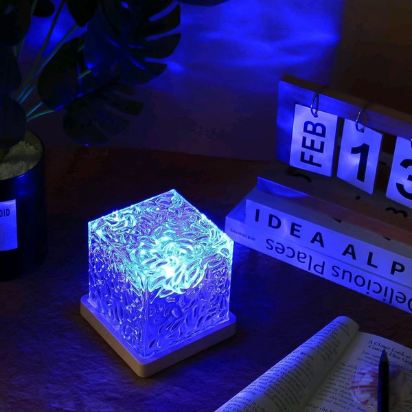 Ocean Wave Projector Lamp (Top Grade), 3D Water Wave LED Night Light, Water Ripple Night Lamp With Remote