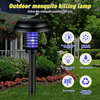 Medium UV LED Solar Powered LED Mosquito Trap / Bug Zapper, Protection Against Mosquito Insects, Solar Lights with Bug Zapper and Garden Lighting, Dual Modes for Small Insects Yard Garden Lawn Light Lamp (1 Pc)
