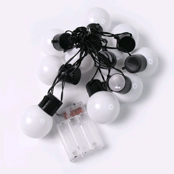 10 LED String Lights for IP44 Waterproof and Shatterproof Battery Operated String Lights for Outside, Bedroom, Graduation, Party, Prom Decor (1 Pc / Battery Not Included)