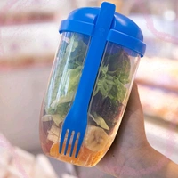 Fruit and Vegetable Salad Cups Easy Clean Salad Mixing Cup for Business People for Business Travel 