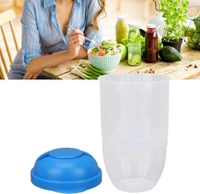 Fruit and Vegetable Salad Cups Easy Clean Salad Mixing Cup for Business People for Business Travel 