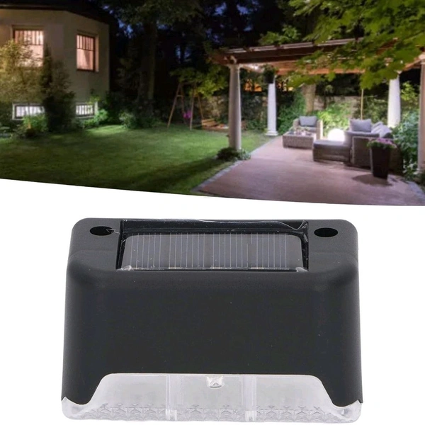 4-Piece Solar Waterproof Garden, Stair & Railing Lights โ Energy-Efficient Outdoor LED Lights for Pathways, Staircases & Decks