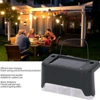 4-Piece Solar Waterproof Garden, Stair & Railing Lights โ Energy-Efficient Outdoor LED Lights for Pathways, Staircases & Decks