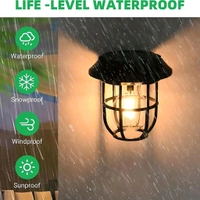 Solar Lantern Wall Lights Fixtures with Motion Sensor, Solar Powered Porch Light, Vintage Hanging Solar Wall Sconce Outdoor, for Porch, Yard (1 Pc)