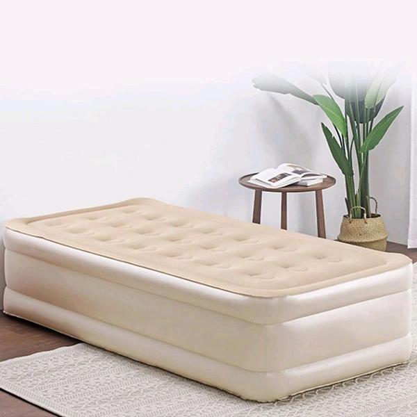 (Top Grade) Portable Inflatable Bed Folding Lazy Bed Collapsible Three-layer Airbag Strong Pressure Resistance For Travel Or Home Use - Double