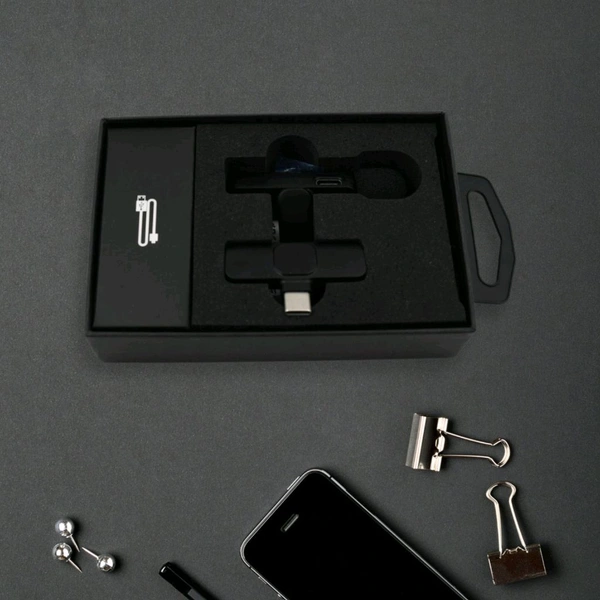 Intelligent Noise Cancelling Wireless Clip-On Microphone for Type-C & iPhone – AI VoiceShield, 164FT Range, Real-Time Sync