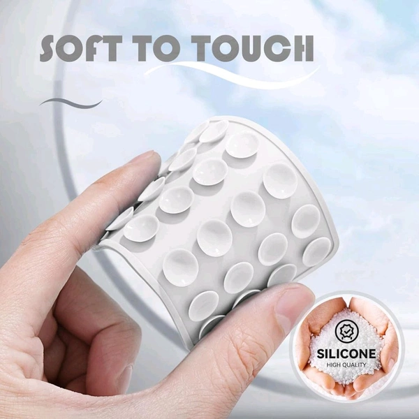 Suction Phone Case / Holder Mount, Silicone Adhesive Phone Accessory for iPhone and Android, Hands-Free Fidget Toy Mirror Shower Phone Holder, Selfies (3 Pc / Mix Color)