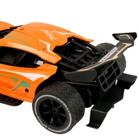 High-Speed RC Supercar with Remote Control – Rechargeable Off-Road Racing Car with Metal Body, LED Lights & Powerful Suspension