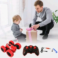 Remote Control Car, Double Sided Fast Stunt Car, RC Cars with 360ยฐ Flips, All Terrain Tires, Indoor / Outdoor Rechargeable Toy Car Gifts for Boys Age 4-7 8-12 Birthday (1 Set)