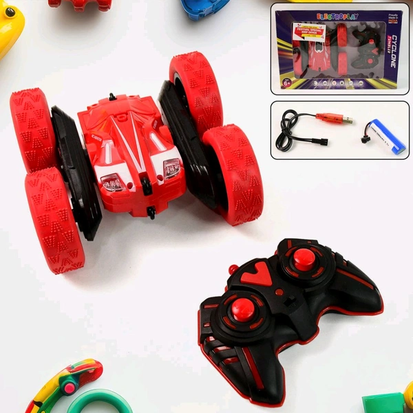 Remote Control Car, Double Sided Fast Stunt Car, RC Cars with 360ยฐ Flips, All Terrain Tires, Indoor / Outdoor Rechargeable Toy Car Gifts for Boys Age 4-7 8-12 Birthday (1 Set)