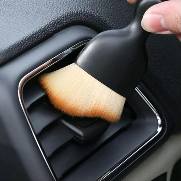 Mini Car Interior Cleaning Soft Brush -Car Cleaning Brushes Duster, Soft Bristles Dashboard Air Outlet Gap Dust Removal Brushes Soft Bristled Cleaning Brush be Appropriate for Car, Home, Office, Keyboard (1 Pc)