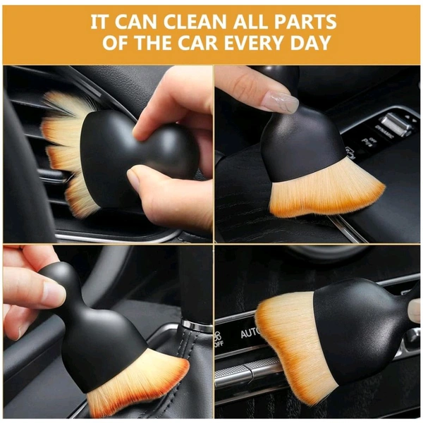 Mini Car Interior Cleaning Soft Brush -Car Cleaning Brushes Duster, Soft Bristles Dashboard Air Outlet Gap Dust Removal Brushes Soft Bristled Cleaning Brush be Appropriate for Car, Home, Office, Keyboard (1 Pc)