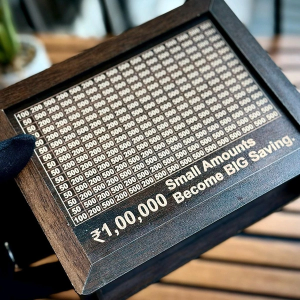 Wooden Money/Piggy Bank, Money Box, Coin Box with Carved Design for Kids/Children, Savings Challenge Box, Cash Vault Wooden Savings Box, Coin Piggy Bank, Money Save Box Smash, Money Saver