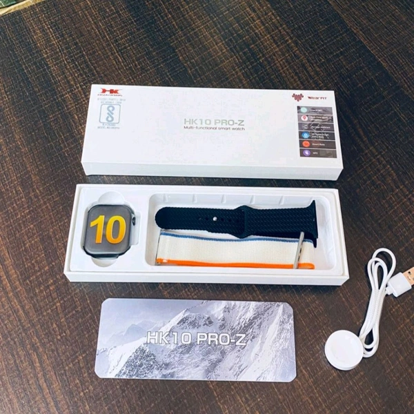 Wearfit Hk 10 Pro-Z Smartwatch | Premium Series with Dual Strap | Bluetooth Calling, Health Sensors & Sports Modes