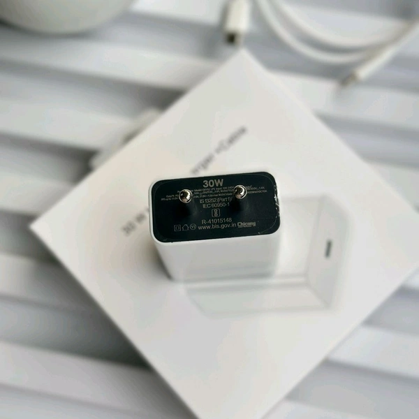 30W USB-C Fast Charger with Type-C to Type-C Cable | Super-Fast Charging Adapter for All Android & Apple Devices
