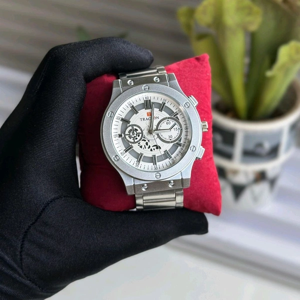 Trackon Budget Analog Quartz Watch – Premium Style at a Budget Price - White