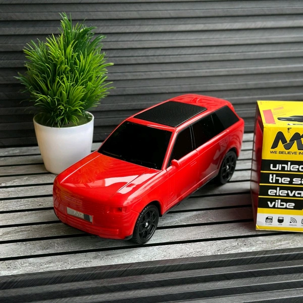 MZ F3 Portable Bluetooth Speaker – Dynamic Thunder Sound - Red, 1 Month Cybzone Warranty