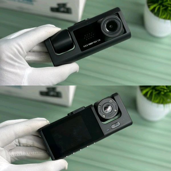 BLACK BOX Super HD 1296P Traffic Recorder – Dual Camera Dash Cam with Night Vision & Loop Recording