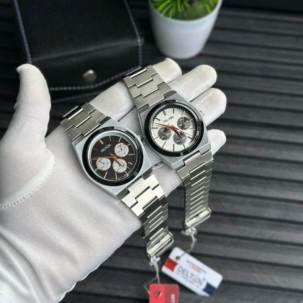 Delton Budget Analog Quartz Watch โ Premium Style at a Budget Price - Black