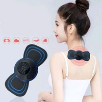 Portable USB Neck Massager Electric Neck Massager Automatic Massage Enhancer Mini Cervical Massager EMS Lymphatic Drainage Massage with Cable (Vibrator) - Pack Of 2