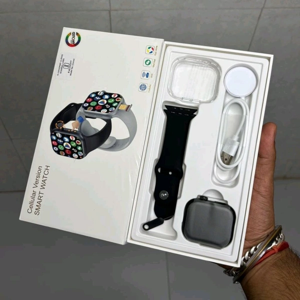 CD20 Android SmartWatch | Pure AMOLED Curved Display | Mini Smartphone Smartwatch| 8GB RAM + 128GB Storage | Magnetic Charger - Black