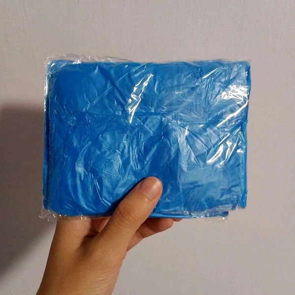 Plastic pocket sized Raincoat, Reusable Free Size Raincoat (Pack Of 5)