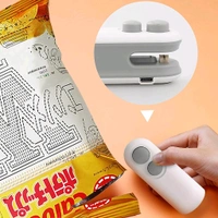 (Top Grade) Mini Bag Sealer, 2 in 1 Seal & Cutter Heat Sealers, TYPE-C USB Charging Portable Bag Reseller, Handle Food Sealer