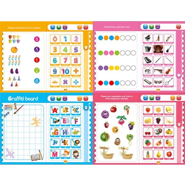 Interactive Musical Learning children Book English Educational Phonetic Learning Book