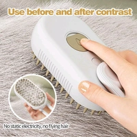 Electric Spray Handle Massage Brush, Hair Removal Brush Steam | Pet Grooming Brush for dogs/cats