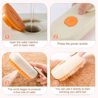 Electric Spray Handle Massage Brush, Hair Removal Brush Steam | Pet Grooming Brush for dogs/cats
