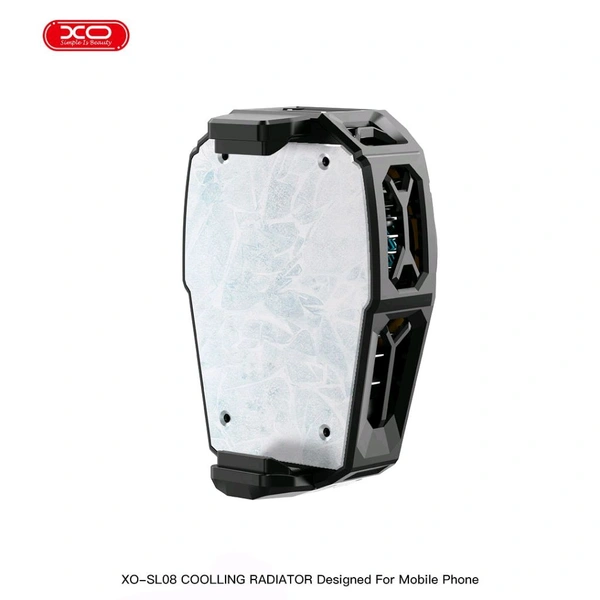XO SL08 Phone Cooler | Gaming Phone Cooler for Instant Cooling with RGB Lightning- Android and iPhones Compatible- (Black) 
