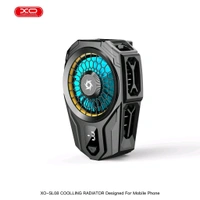 XO SL08 Phone Cooler | Gaming Phone Cooler for Instant Cooling with RGB Lightning- Android and iPhones Compatible- (Black) 