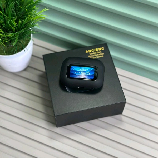 Smart Display TWS Earbuds | With Active ANC + ENC | Wireless Charging Supported - 3 Months Cybzone Warranty