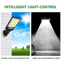 High-Power Solar LED Street Light with Motion Sensor & Remote Control โ Wall Mount Outdoor Waterproof Lamp for Garden, Gate, Street, and Security Lighting Rechargeable