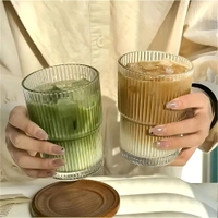 Monaco Premium Transparent Plastic Cup with Lid and Straw – Elegant Ridged Water, Juice, Coffee & Beverage Tumbler for Office, Home, and Café Use
