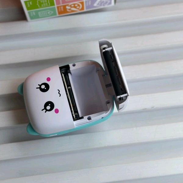 Pocket Mini Printer, Mobile Phone Bluetooth Connection Wireless Mini Thermal Printer with Android or iOS APP for Pictures