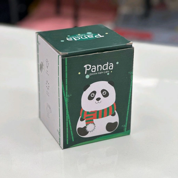 Panda 7-Color LED Silicone Touch Lamp with Rechargeable Night light and Touch Gesture for Kids’ Room, Soft Glow Decor for a Peaceful Sleep and an Adorable Christmas Gift 