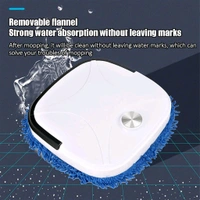 USB Rechargeable Automatic Smart Floor Cleaning Robot – Dry & Wet Mopping Machine with Microfiber Pads for Home