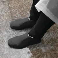 Non-Slip Silicone Reusable Waterproof Rain Shoes Covers Slip-Resistant Rubber Rain Boot Overshoes (1 Pair / Small / Mix Color)