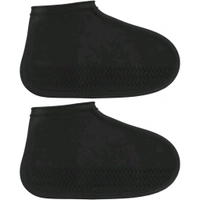 Non-Slip Silicone Reusable Waterproof Rain Shoes Covers Slip-Resistant Rubber Rain Boot Overshoes (1 Pair / Small / Mix Color)