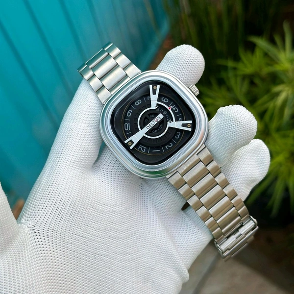 Delton Budget Analog Quartz Watch – Premium Style at a Budget Price - Silver