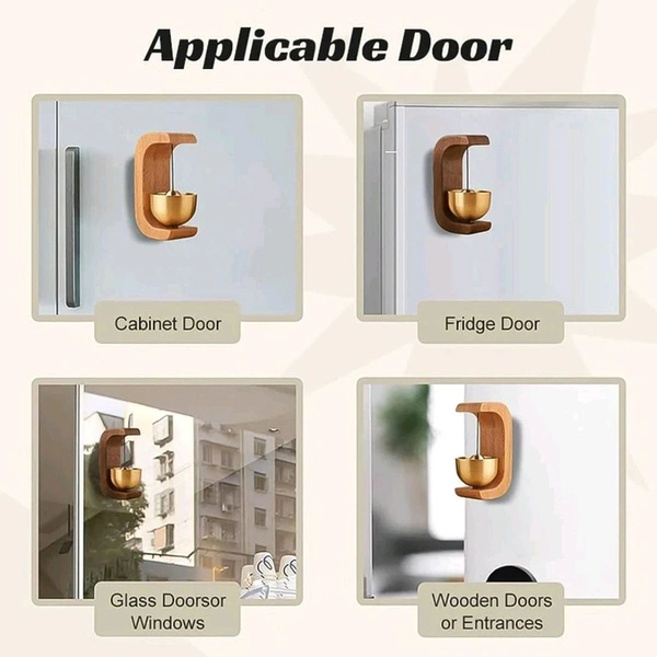 Premium Desktop Japanese-Style Zen Bell for Meditation and Mindfulness – Wooden Stand with Brass Chime Ball