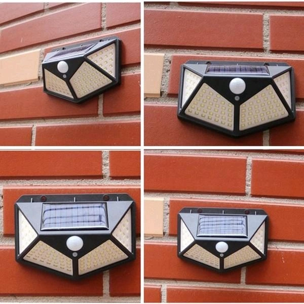Outdoor Solar Lamp 100 LED Solar Light PIR Motion Sensor Wall Light Waterproof Solar Powered Sunlight
